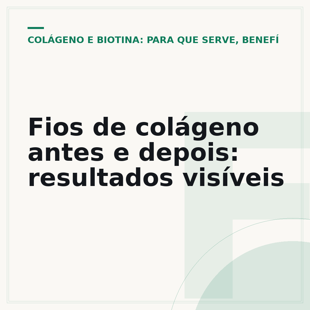 Fios de colágeno antes e depois: resultados visíveis