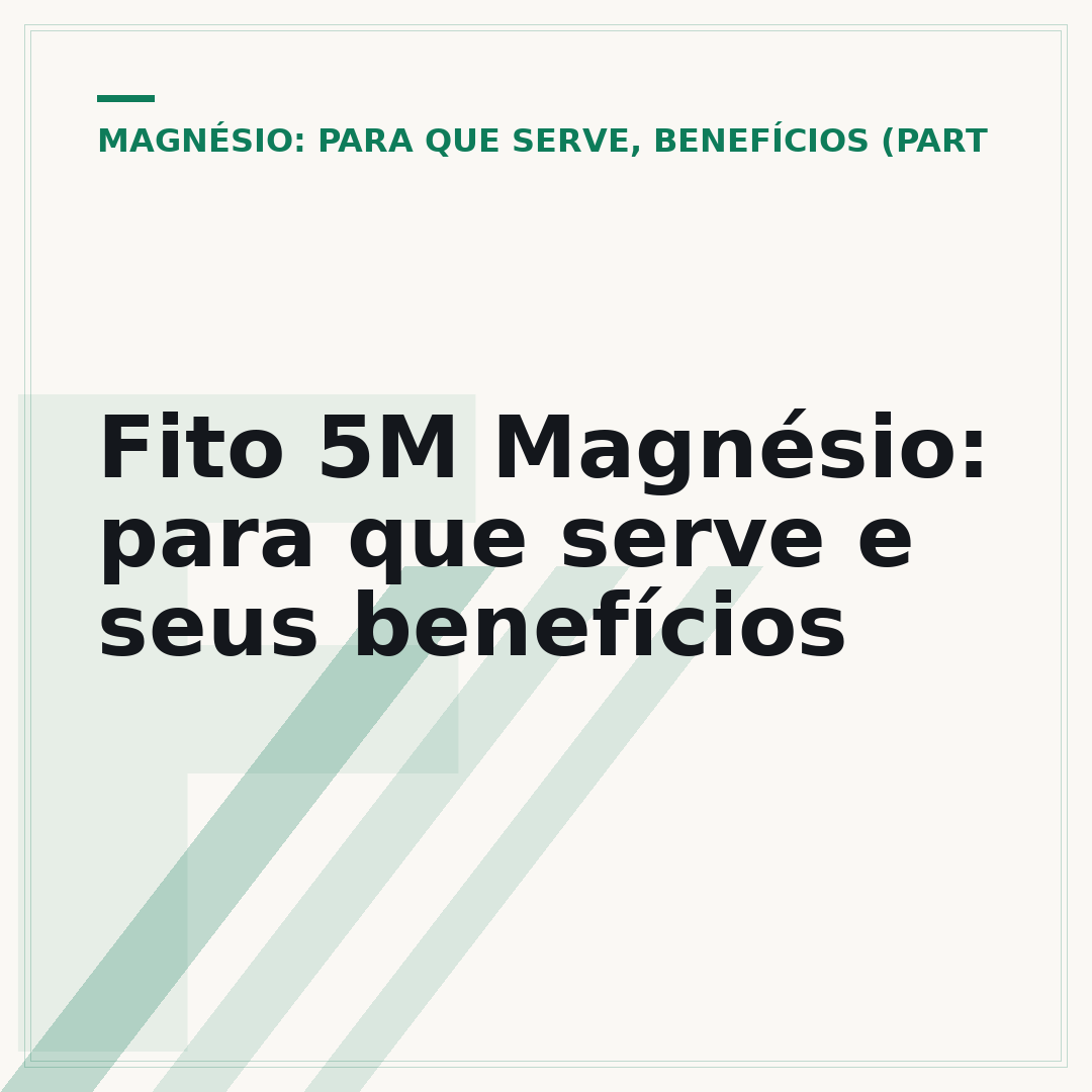 Fito 5M Magnésio: para que serve e seus benefícios