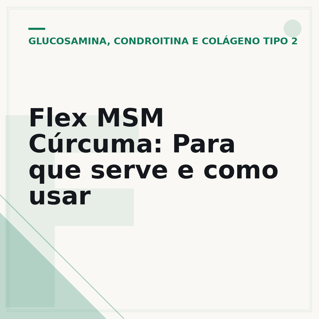 Flex MSM Cúrcuma: Para que serve e como usar