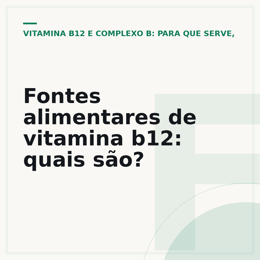 Fontes alimentares de vitamina b12: quais são?