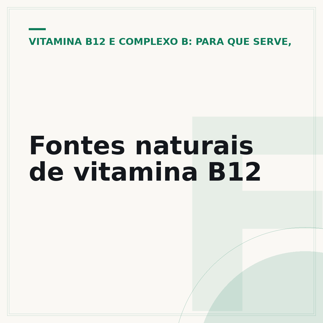 Fontes naturais de vitamina B12