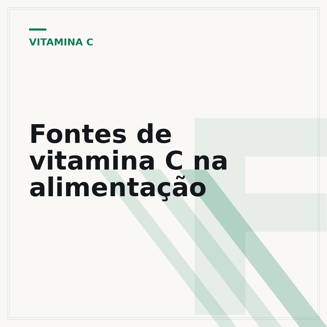 Fontes de vitamina C na alimentação