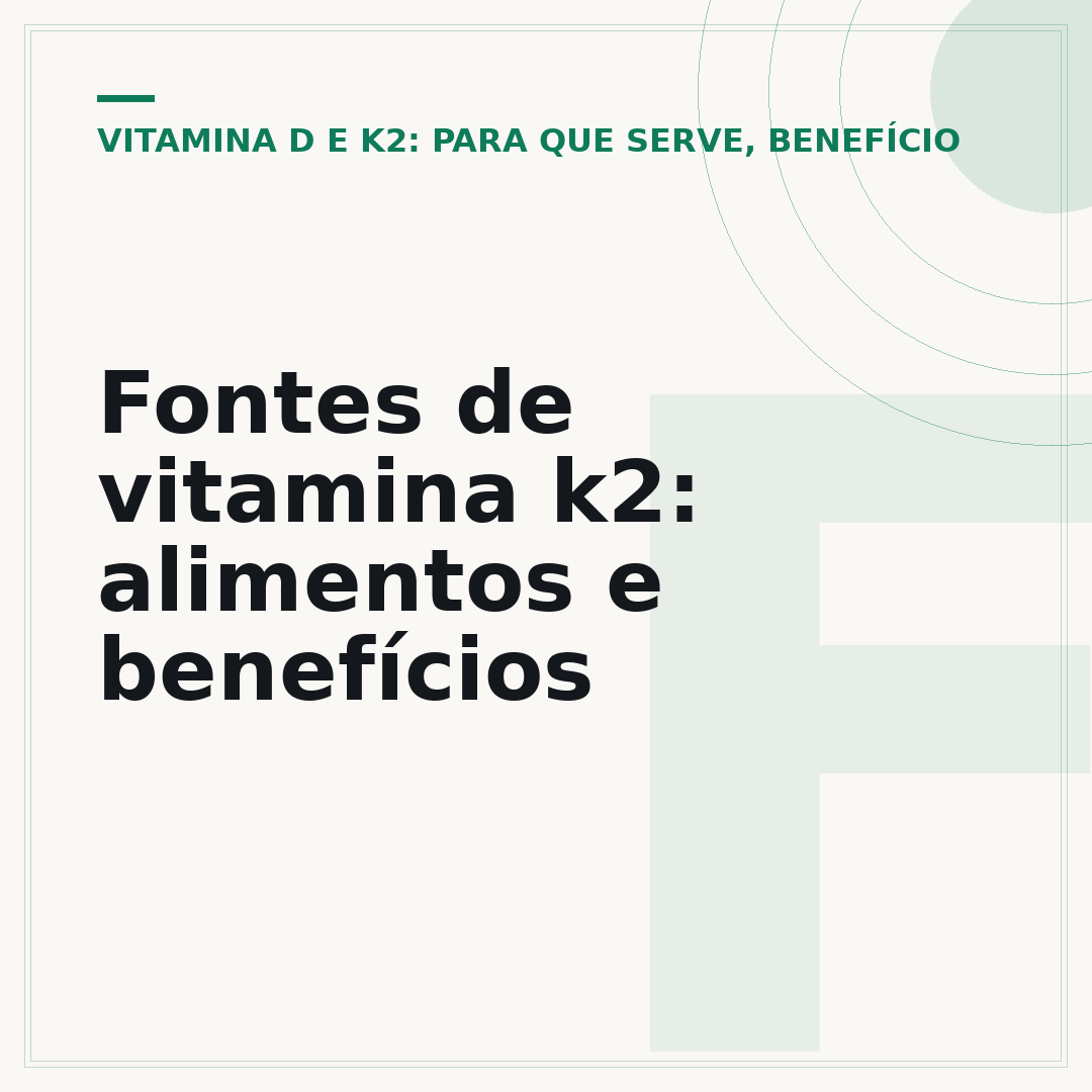 Fontes de vitamina k2: alimentos e benefícios