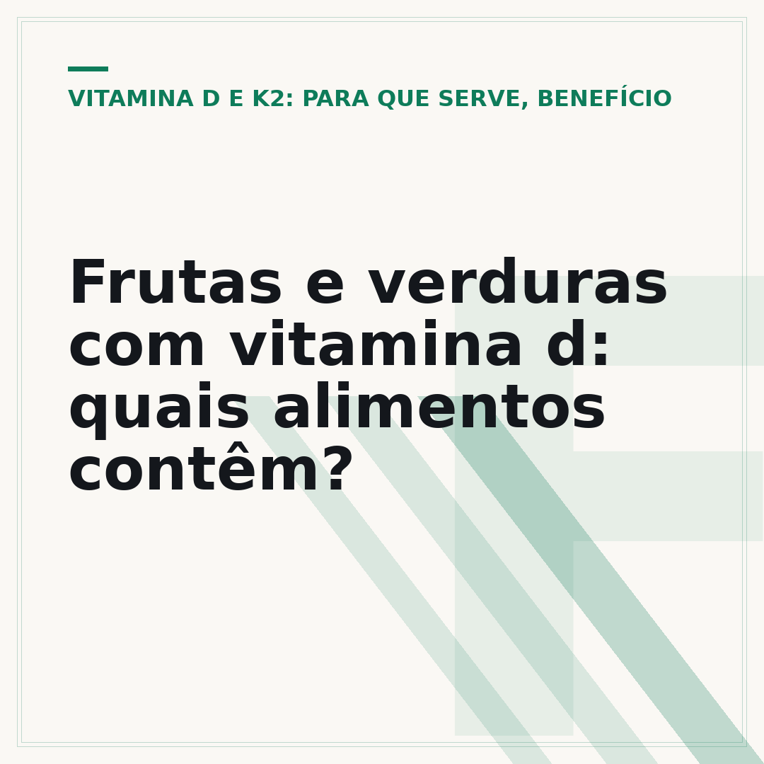 Frutas e verduras com vitamina d: quais alimentos contêm?