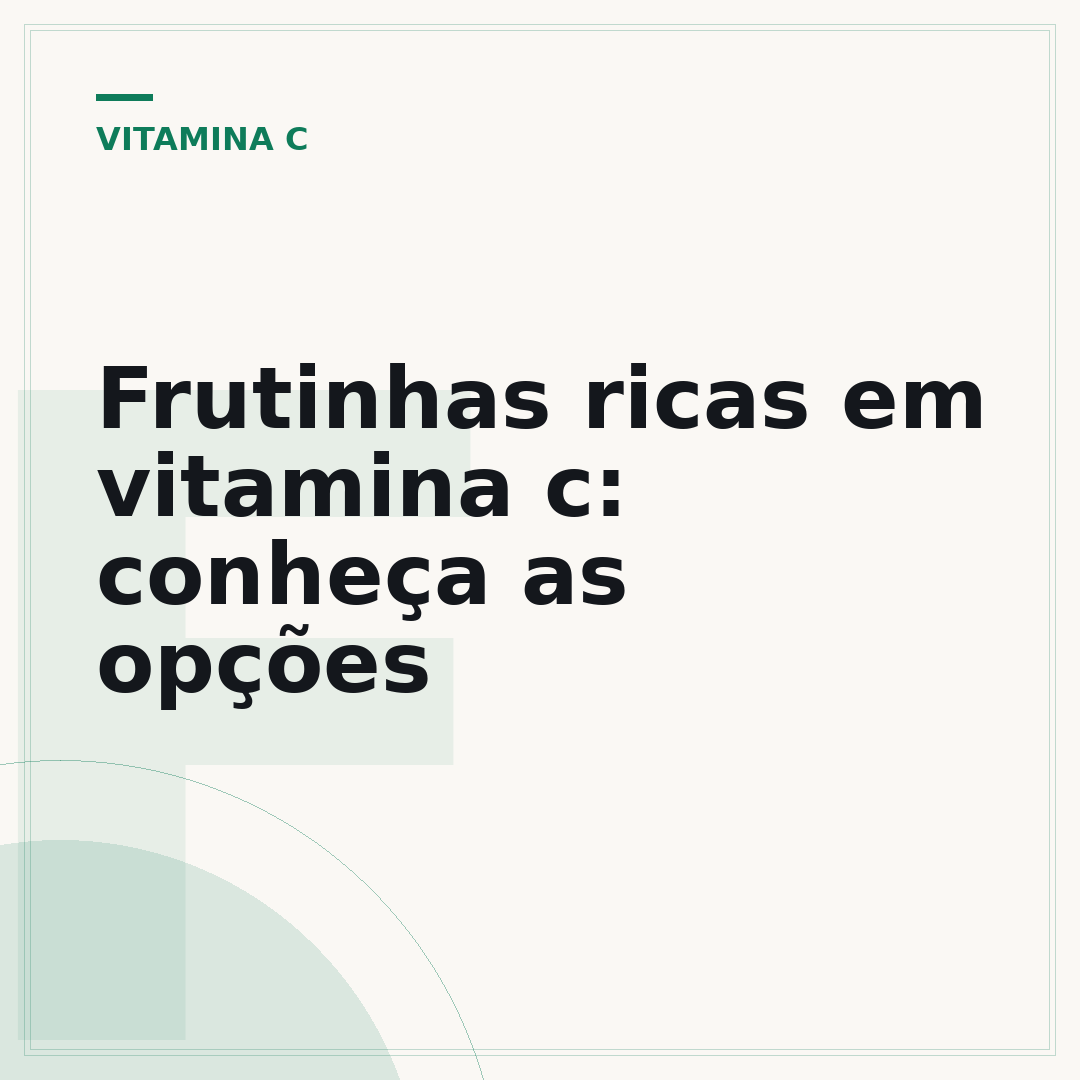 Frutinhas ricas em vitamina c: conheça as opções