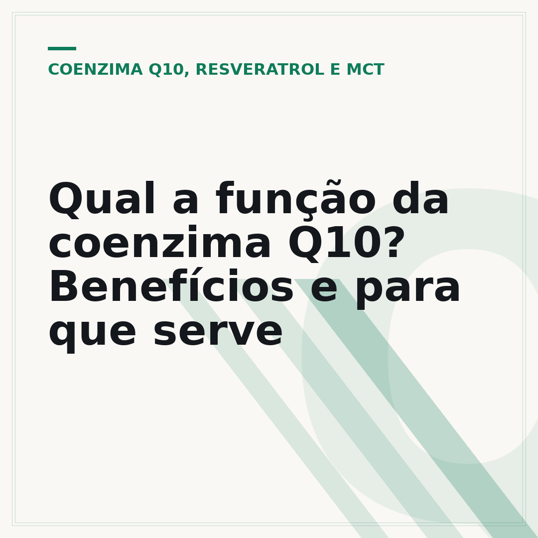 Qual a função da coenzima Q10? Benefícios e para que serve