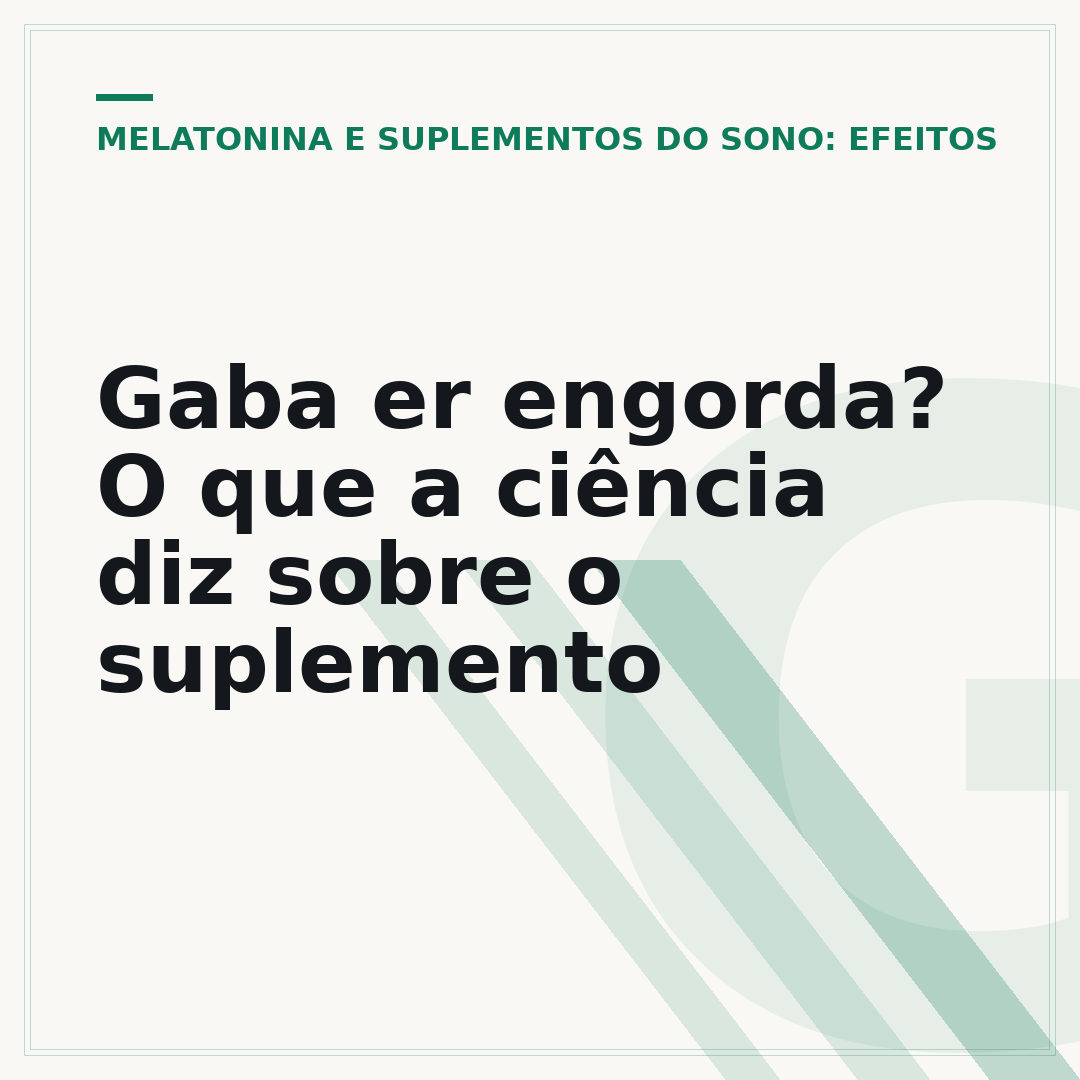 Gaba er engorda? O que a ciência diz sobre o suplemento