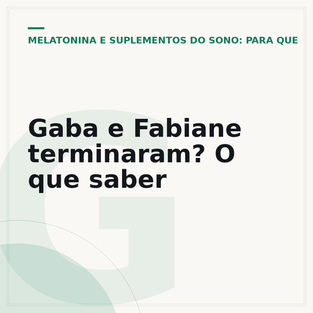 Gaba e Fabiane terminaram? O que saber