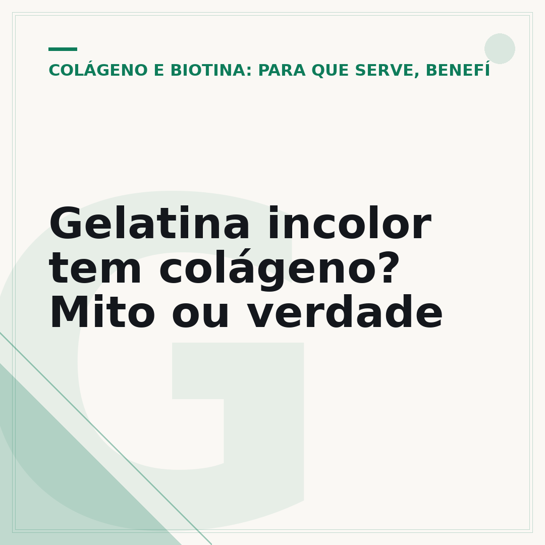 Gelatina incolor tem colágeno? Mito ou verdade