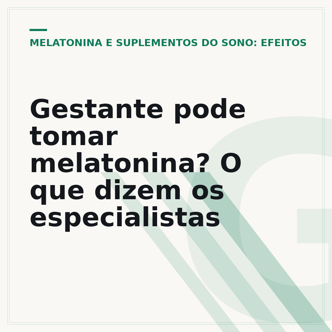 Gestante pode tomar melatonina? O que dizem os especialistas