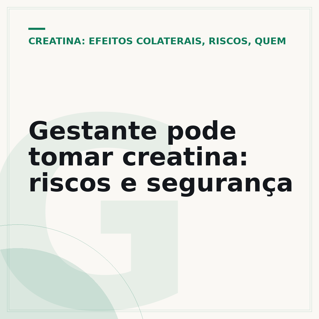 Gestante pode tomar creatina: riscos e segurança