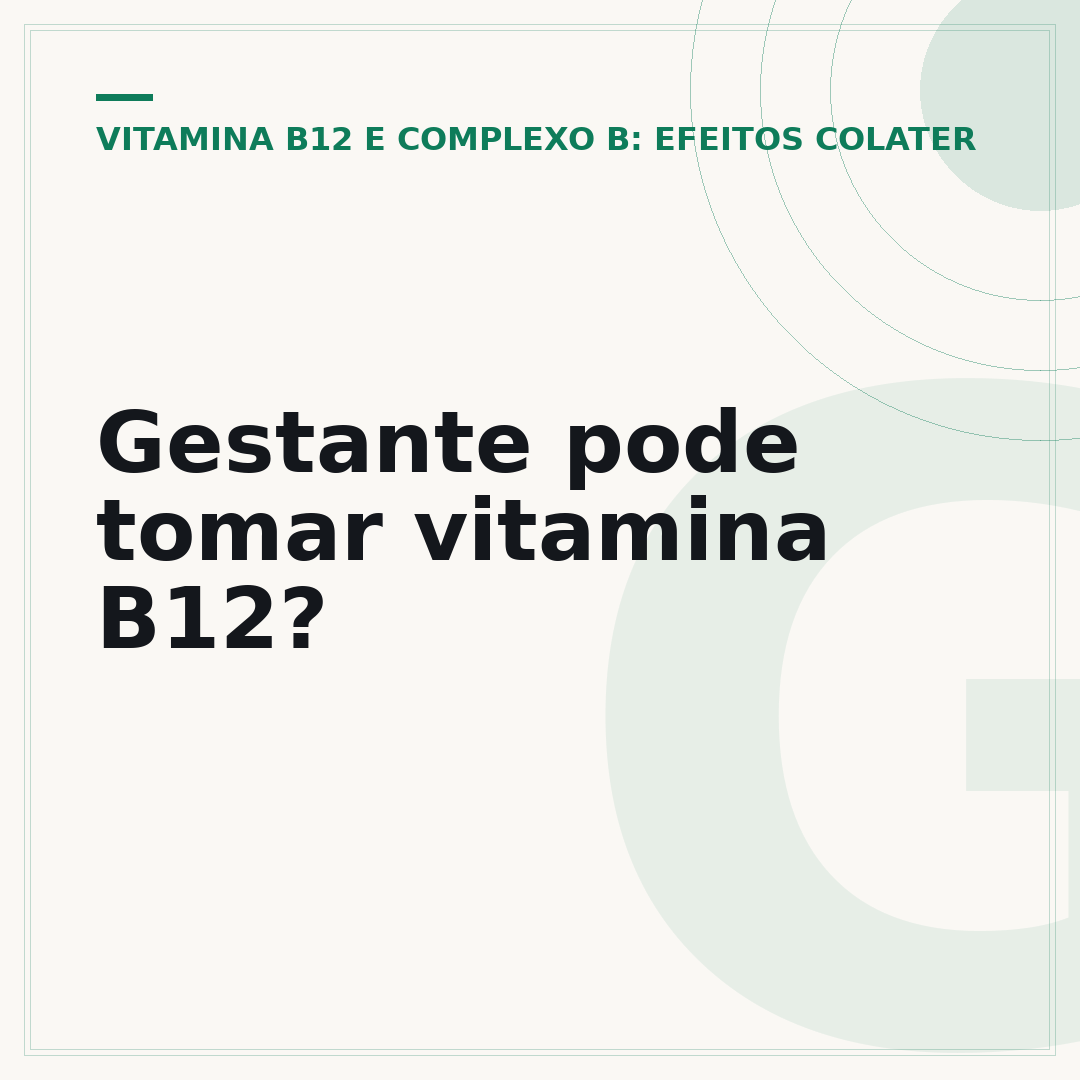 Gestante pode tomar vitamina B12?