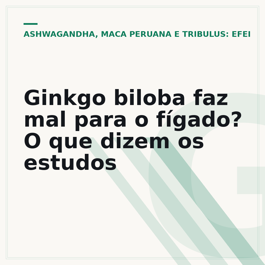 Ginkgo biloba faz mal para o fígado? O que dizem os estudos