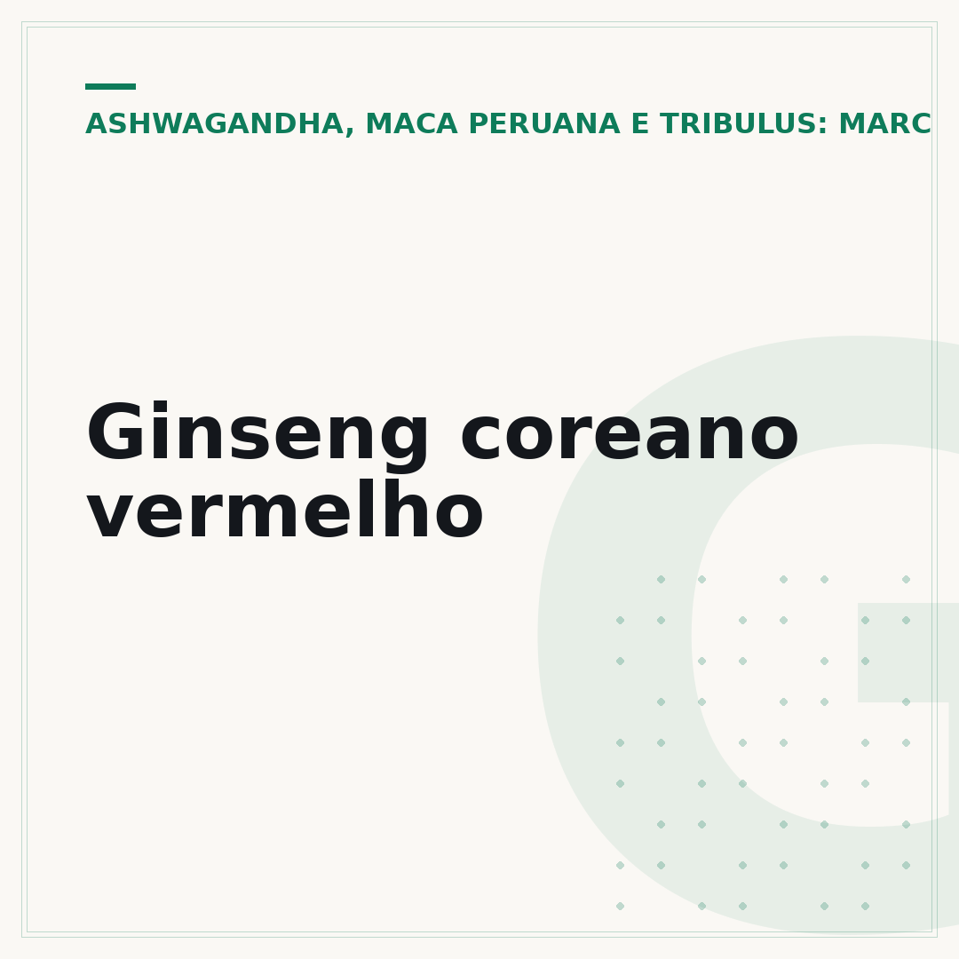 Ginseng coreano vermelho