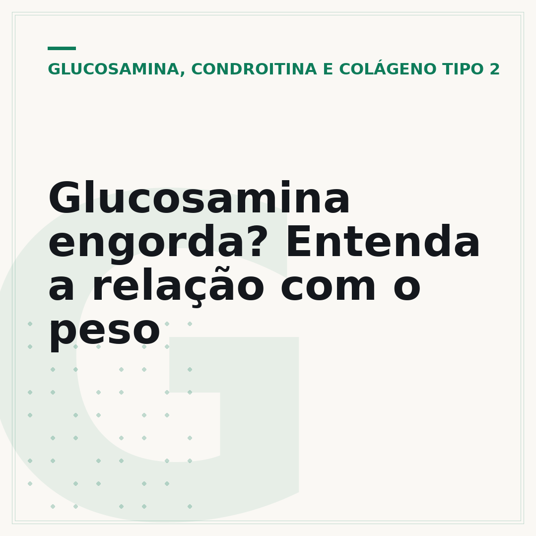 Glucosamina engorda? Entenda a relação com o peso