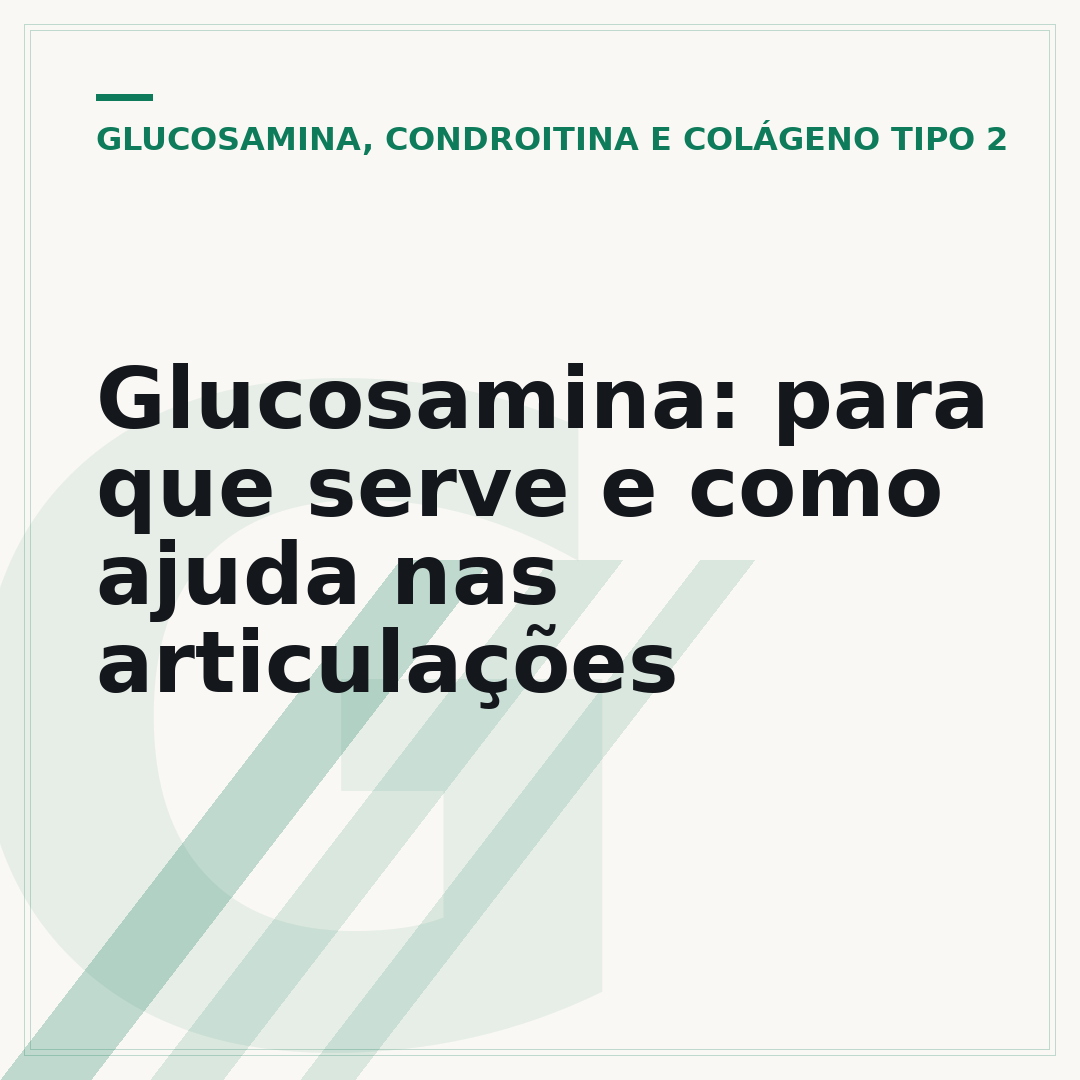Glucosamina: para que serve e como ajuda nas articulações