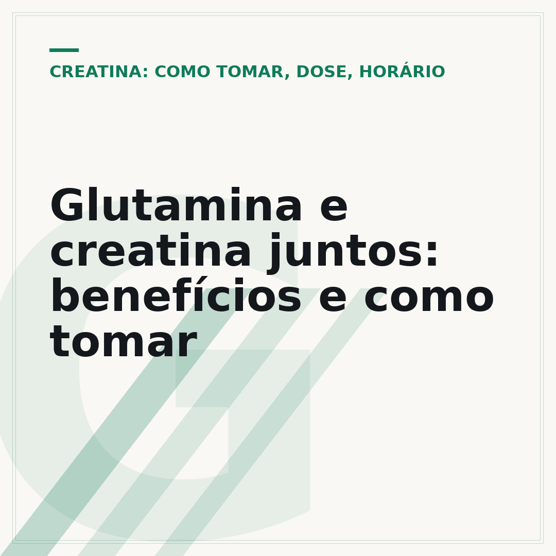 Glutamina e creatina juntos: benefícios e como tomar