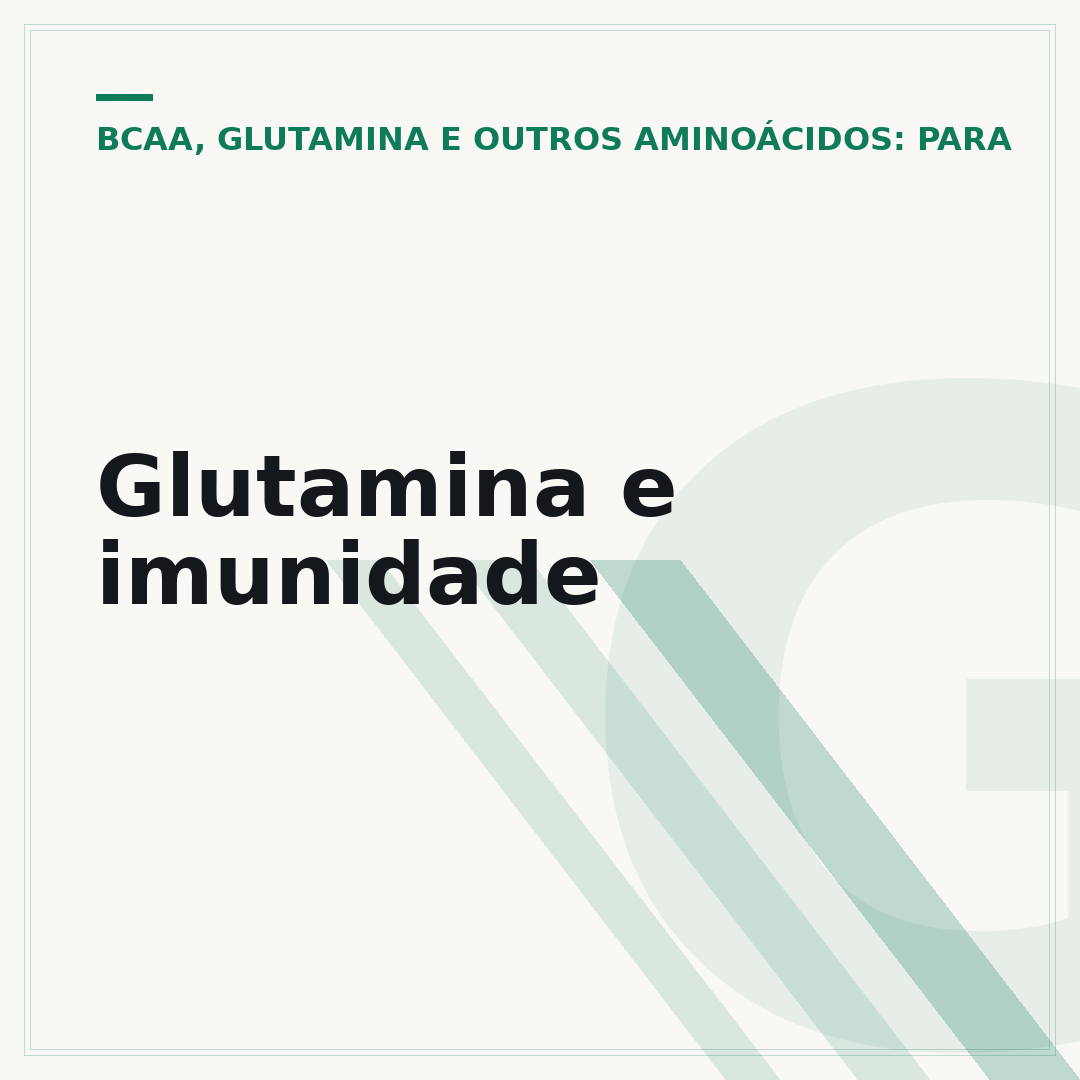 Glutamina e imunidade
