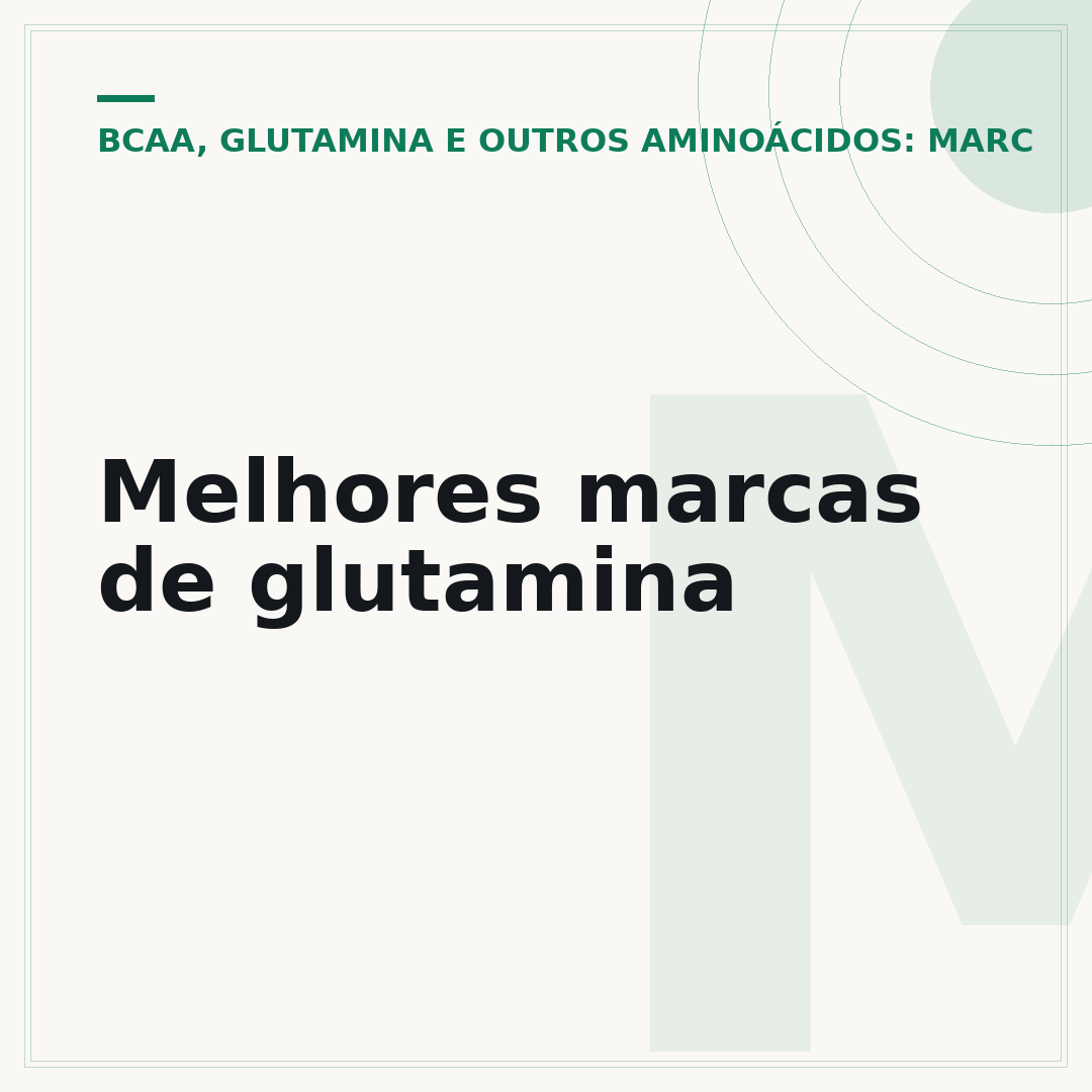 Melhores marcas de glutamina