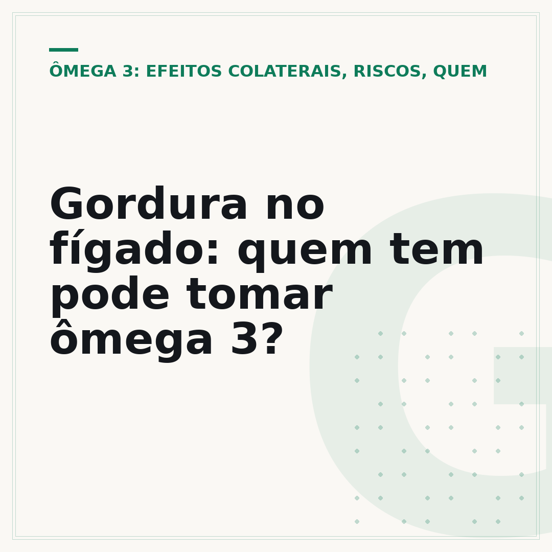 Gordura no fígado: quem tem pode tomar ômega 3?