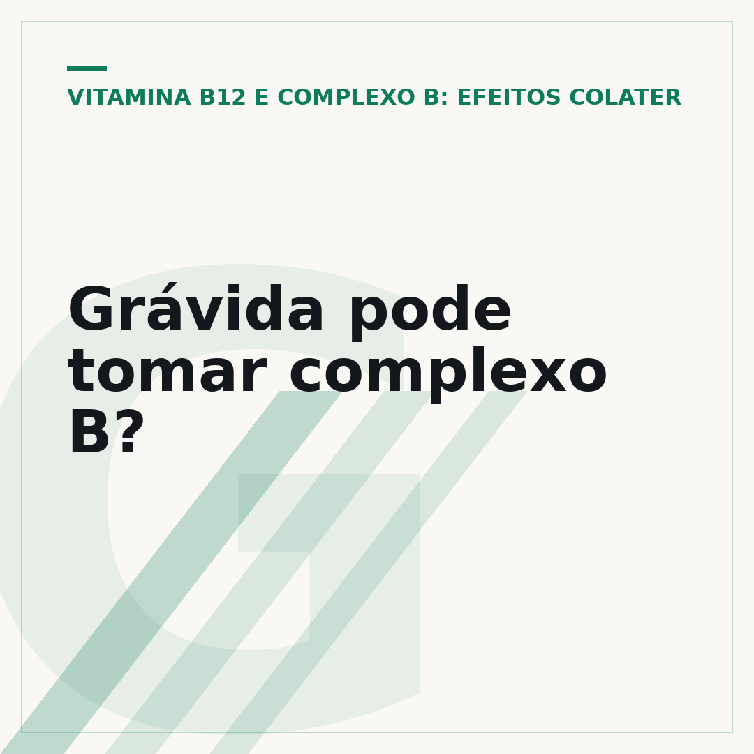 Grávida pode tomar complexo B?