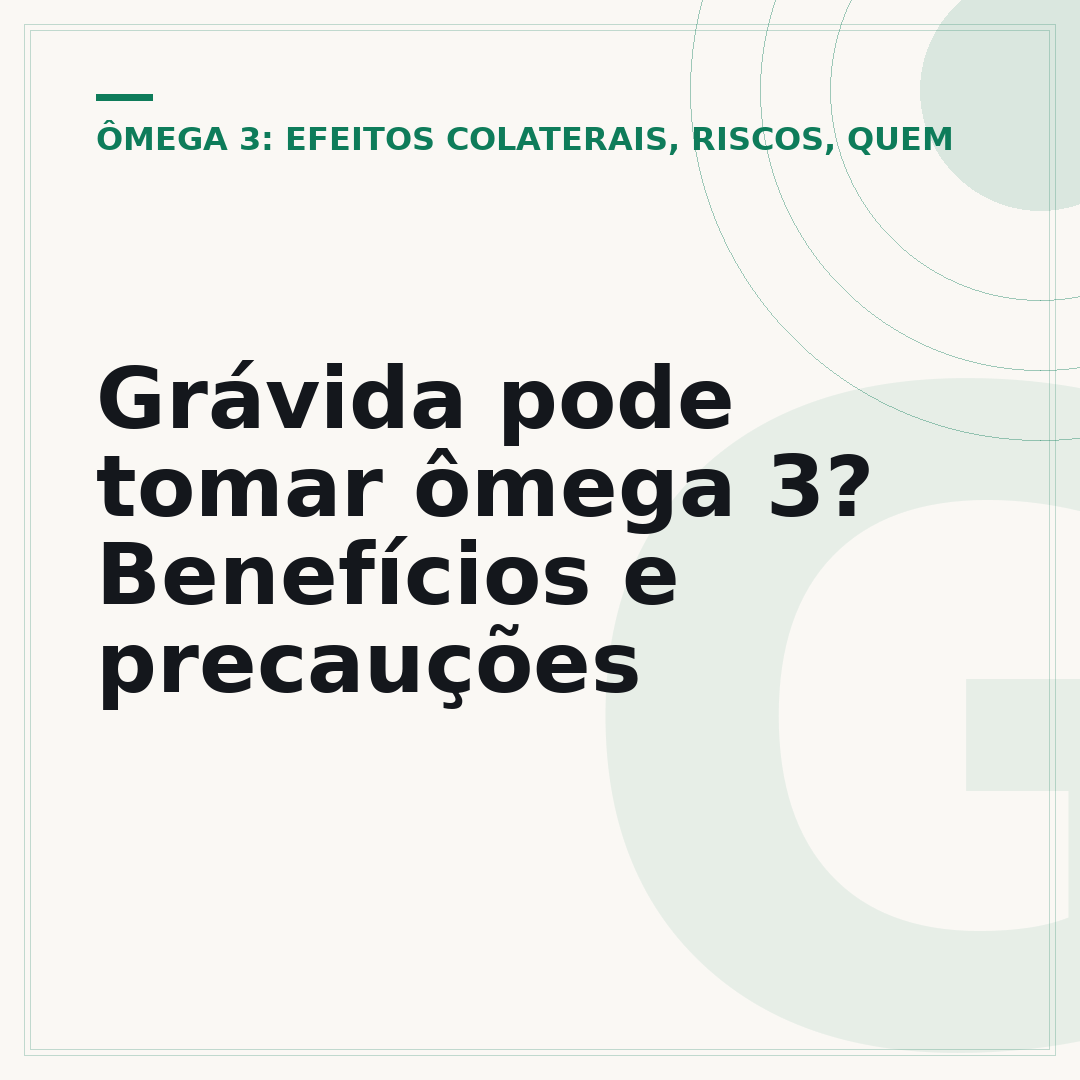 Grávida pode tomar ômega 3? Benefícios e precauções