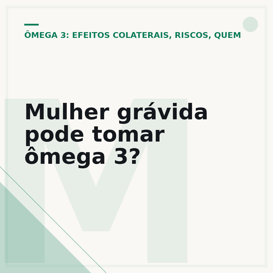 Mulher grávida pode tomar ômega 3?