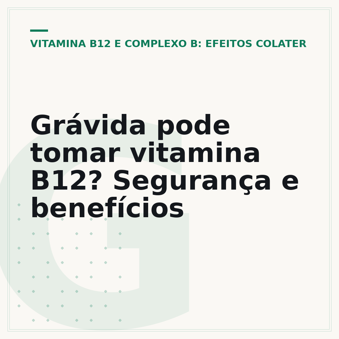Grávida pode tomar vitamina B12? Segurança e benefícios