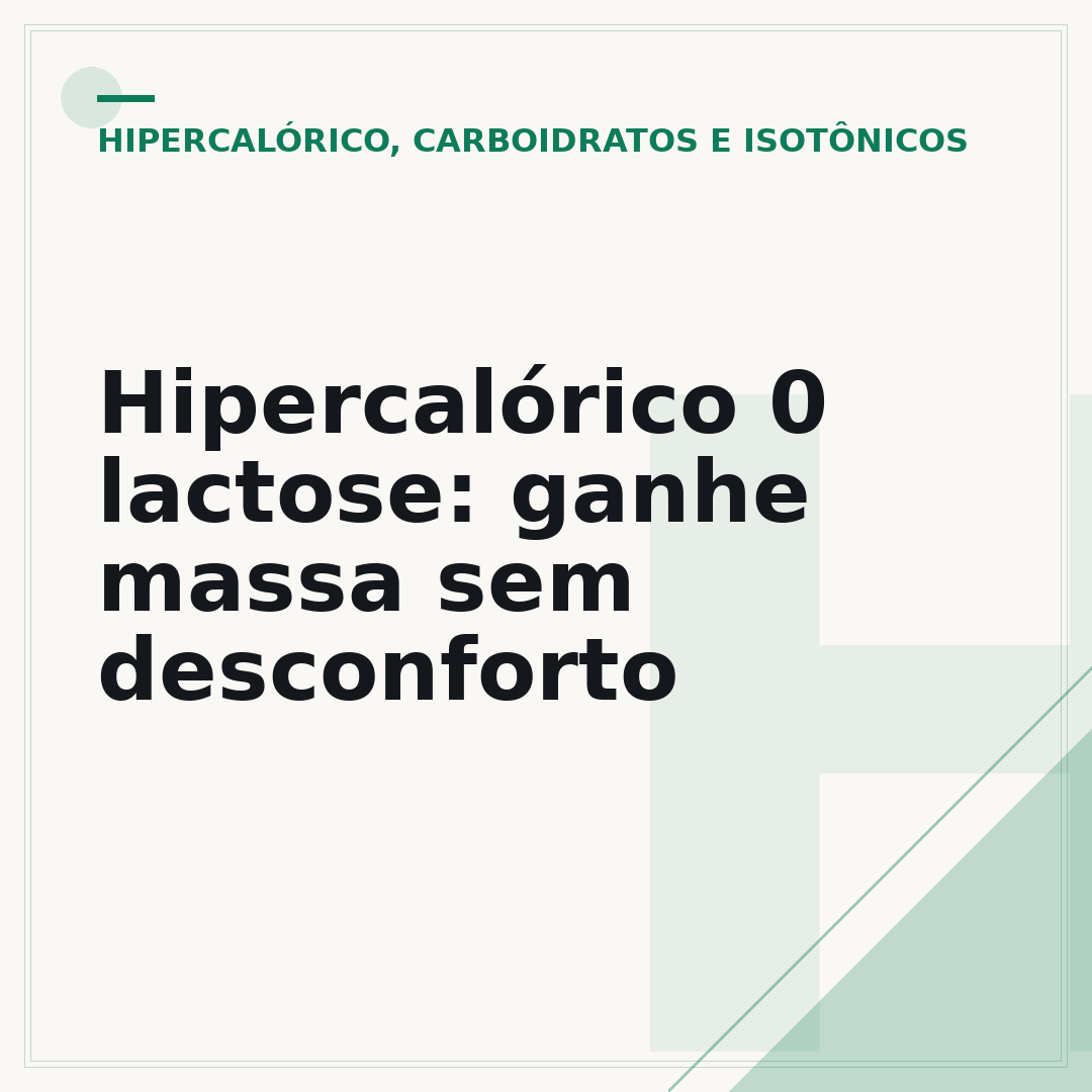 Hipercalórico 0 lactose: ganhe massa sem desconforto
