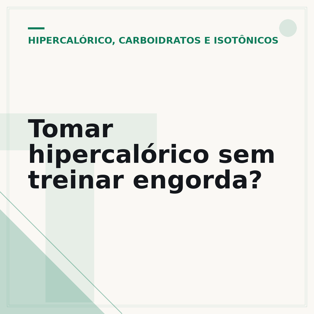 Tomar hipercalórico sem treinar engorda?