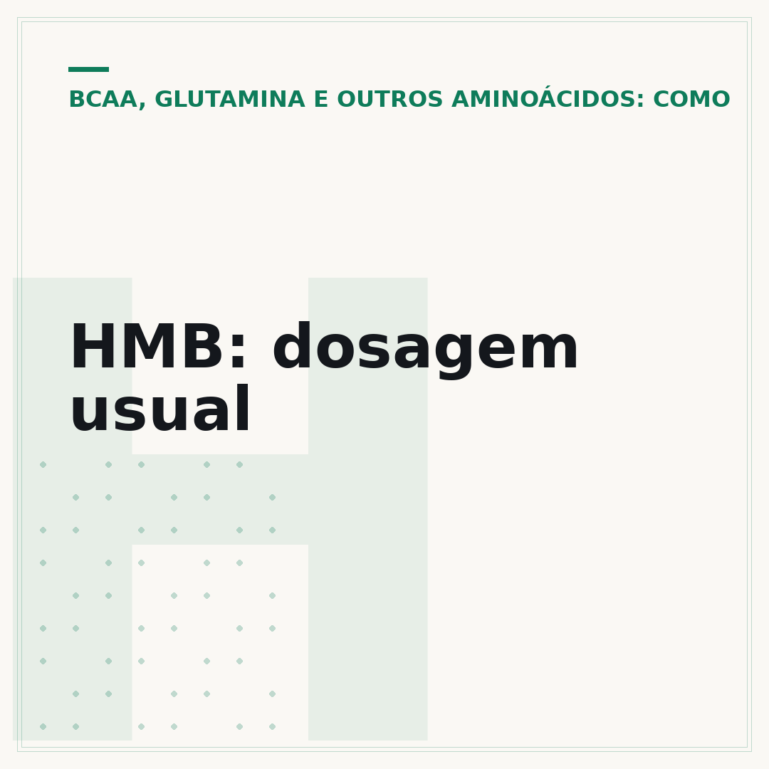 HMB: dosagem usual