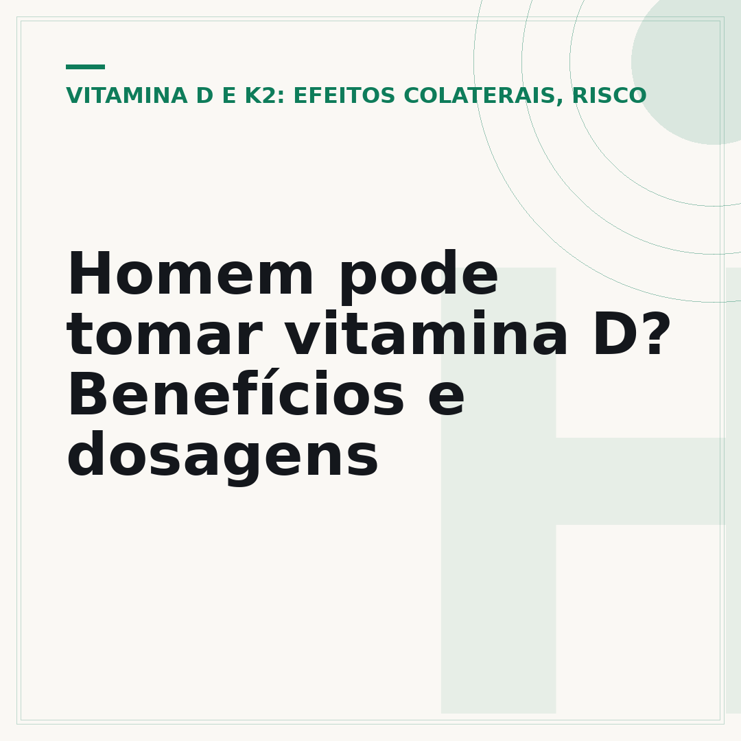 Homem pode tomar vitamina D? Benefícios e dosagens