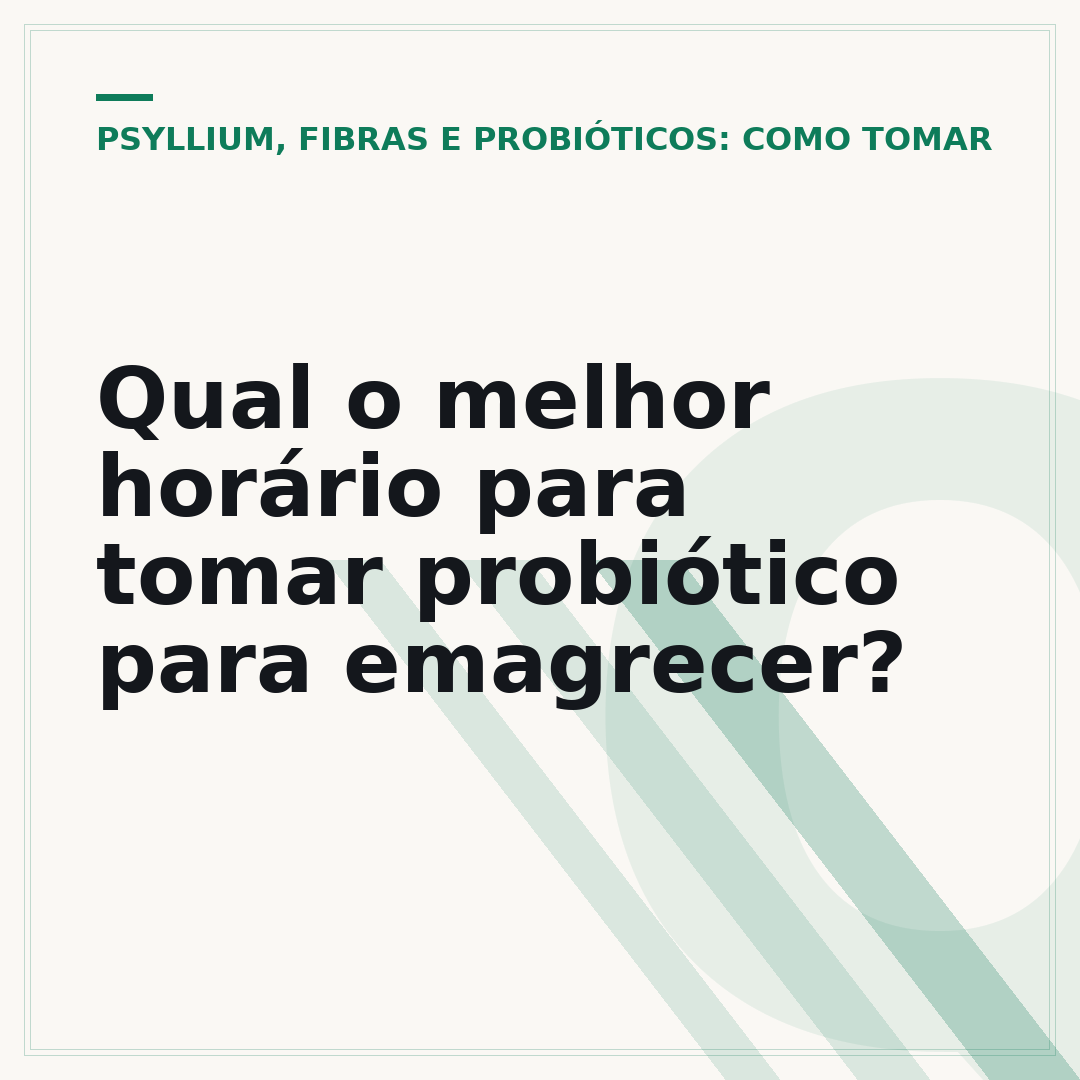 Qual o melhor horário para tomar probiótico para emagrecer?