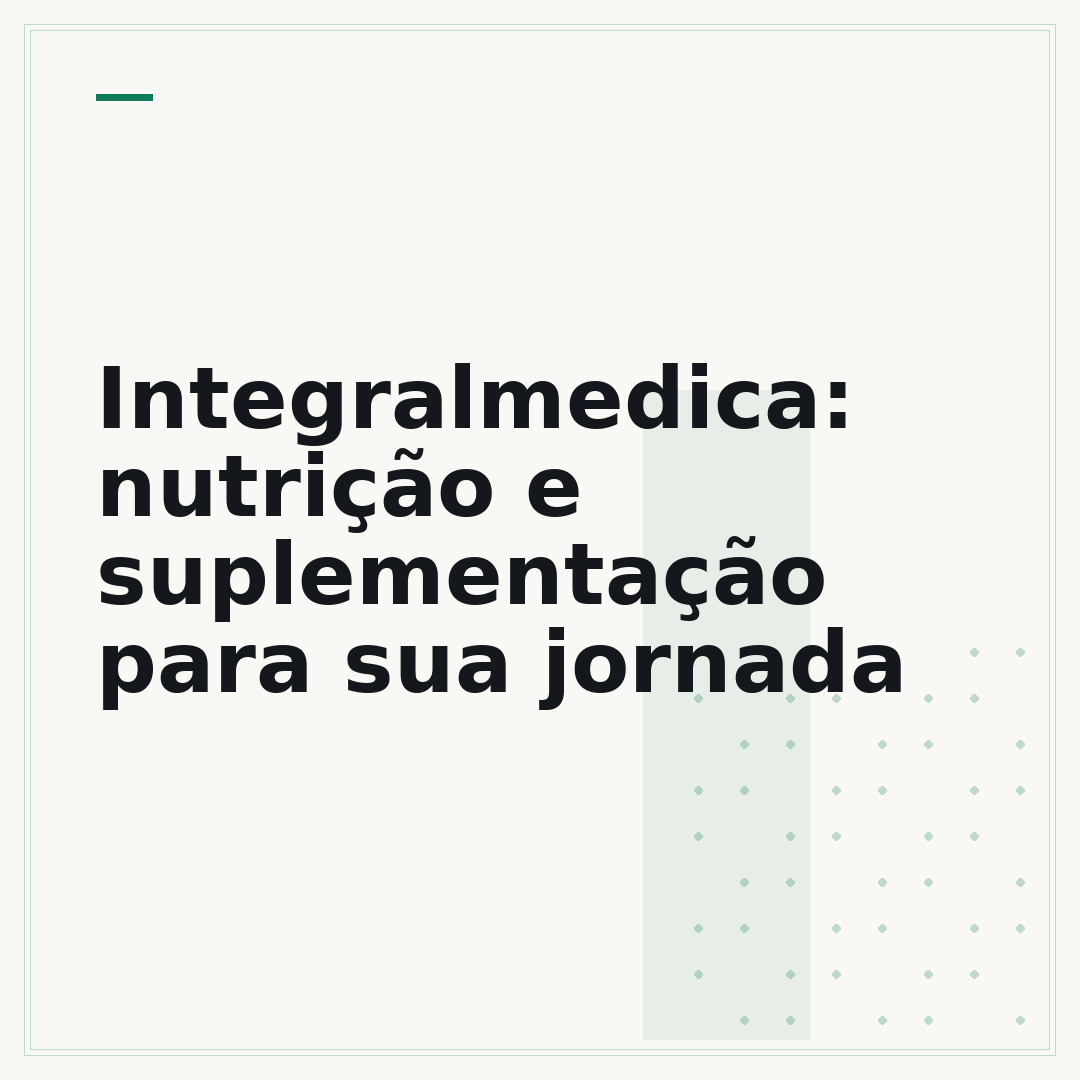 Integralmedica: nutrição e suplementação para sua jornada