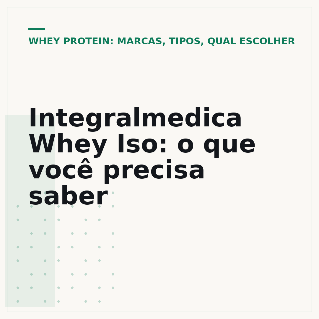 Integralmedica Whey Iso: o que você precisa saber