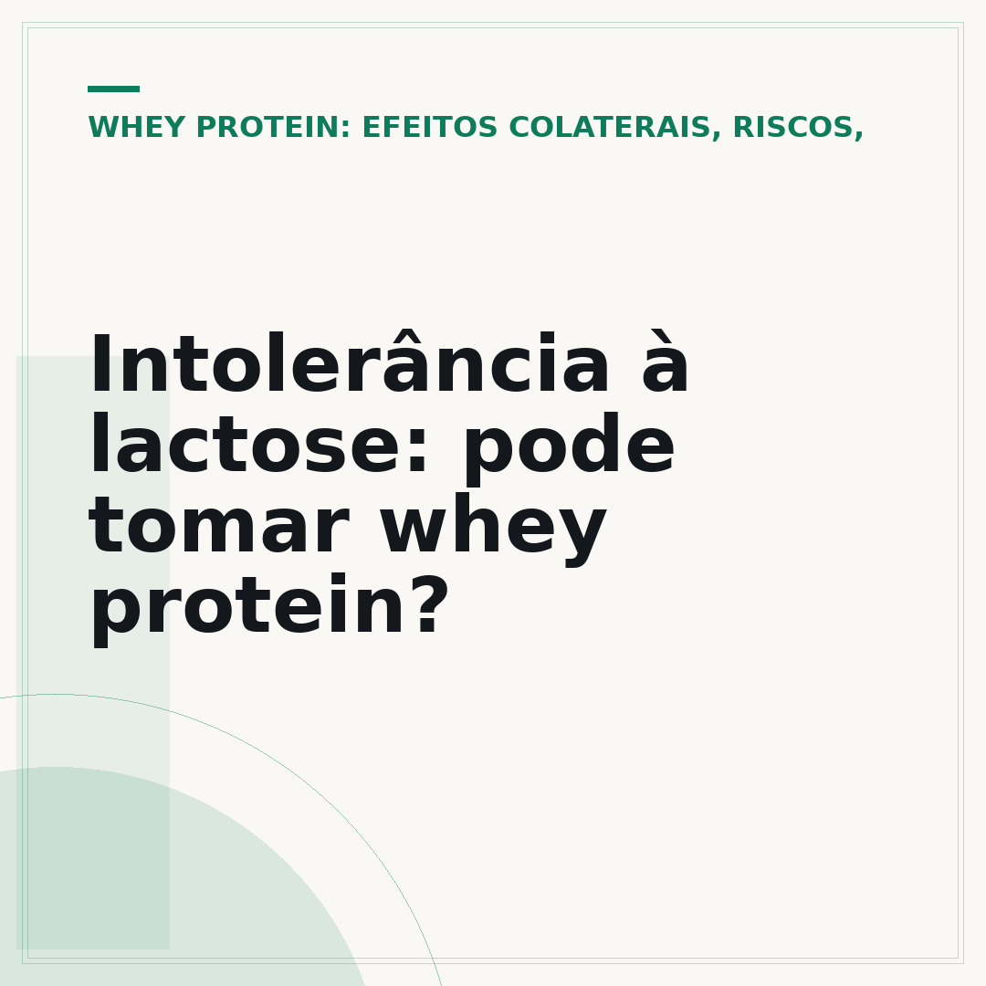 Intolerância à lactose: pode tomar whey protein?