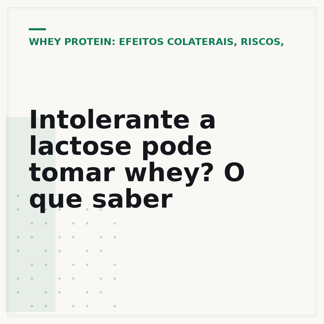 Intolerante a lactose pode tomar whey? O que saber