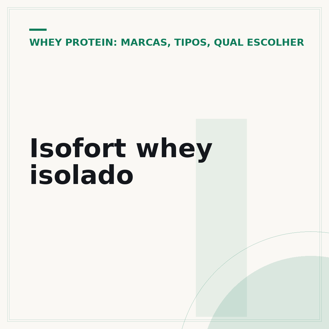 Isofort whey isolado