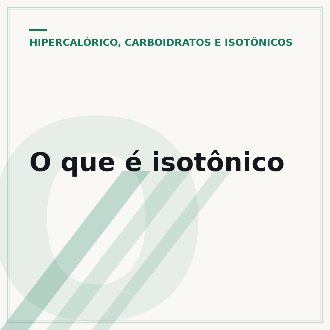 O que é isotônico