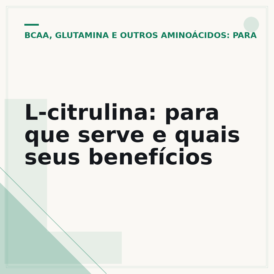 L-citrulina: para que serve e quais seus benefícios