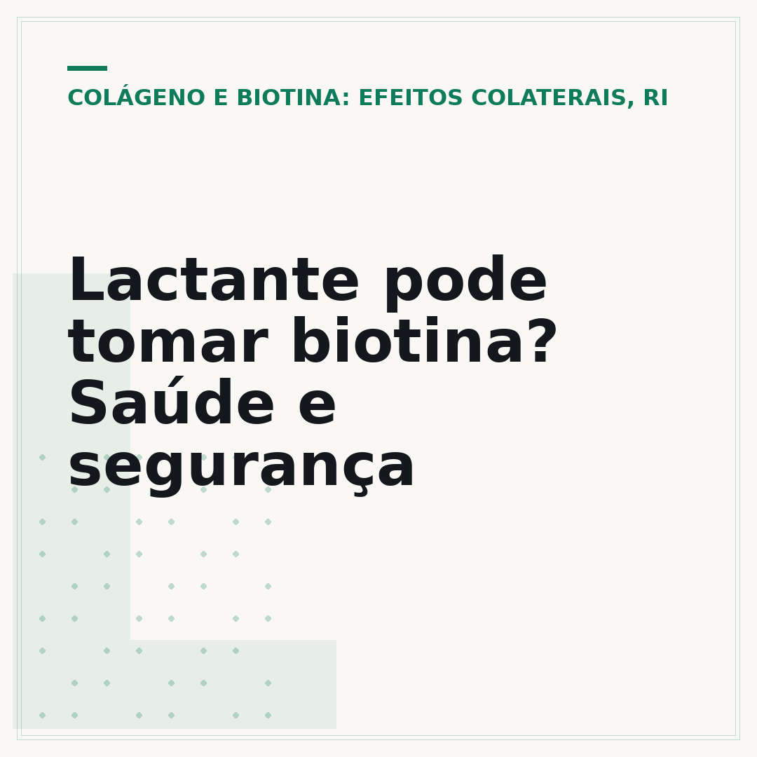 Lactante pode tomar biotina? Saúde e segurança