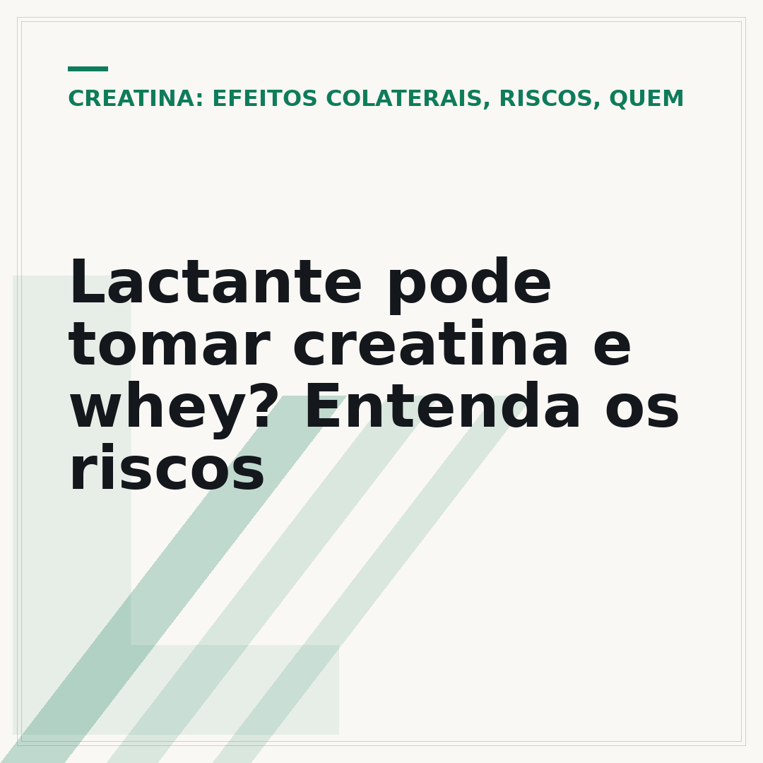 Lactante pode tomar creatina e whey? Entenda os riscos
