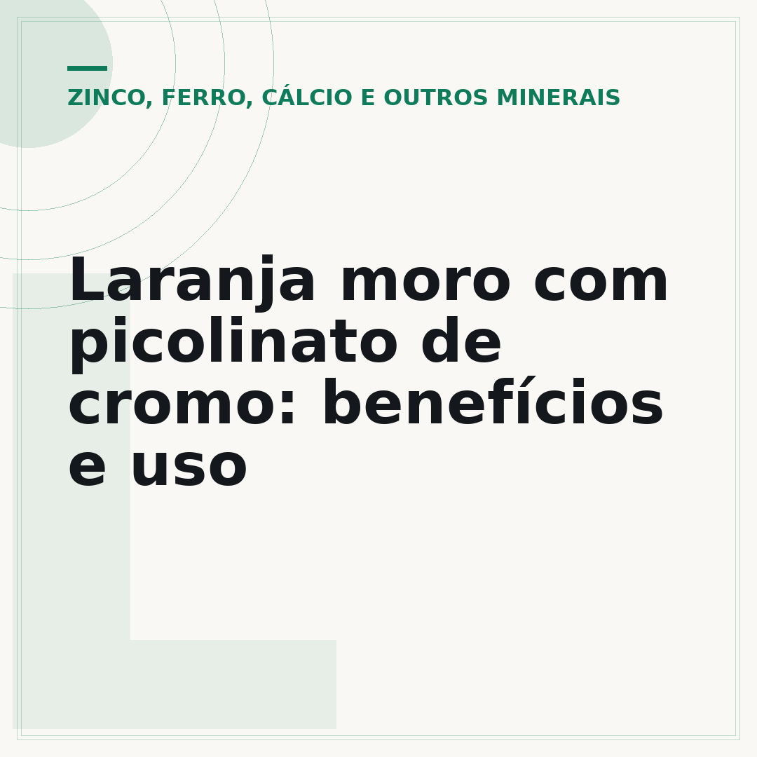 Laranja moro com picolinato de cromo: benefícios e uso