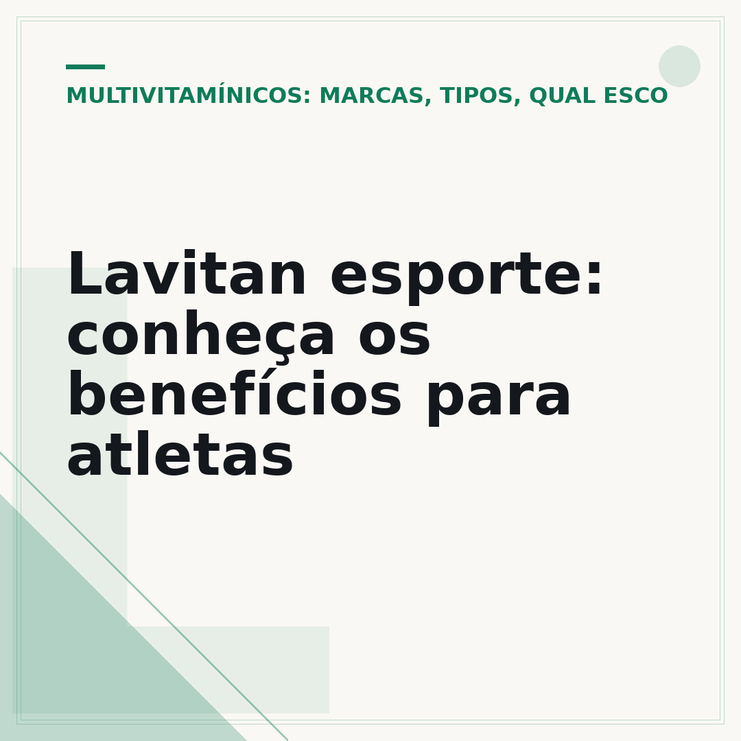 Lavitan esporte: conheça os benefícios para atletas