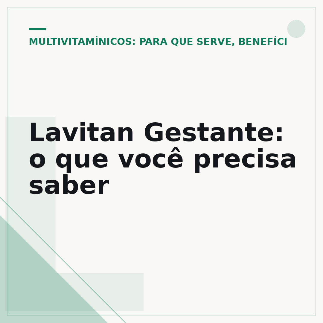Lavitan Gestante: o que você precisa saber