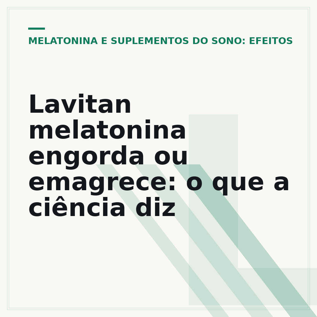 Lavitan melatonina engorda ou emagrece: o que a ciência diz