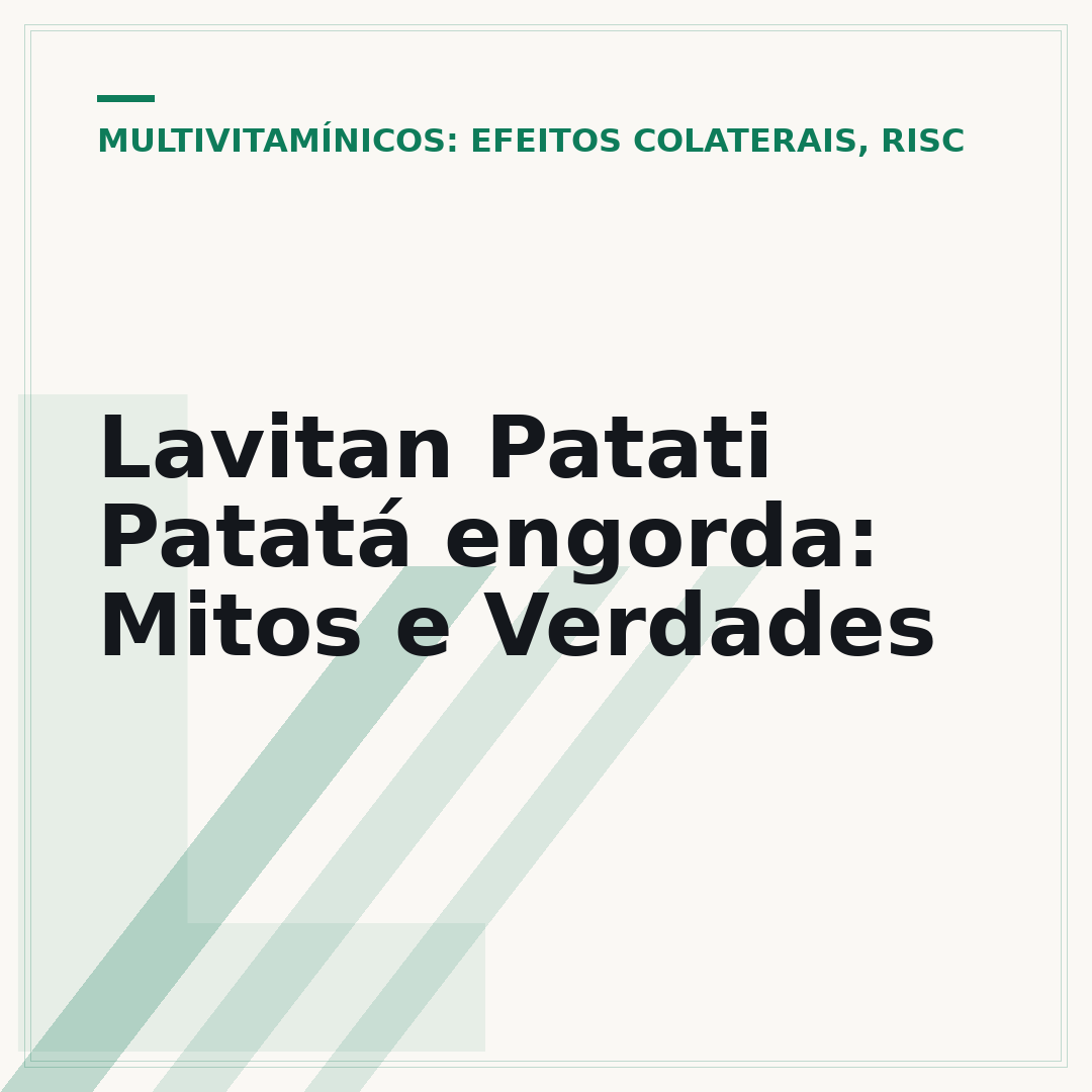 Lavitan Patati Patatá engorda: Mitos e Verdades