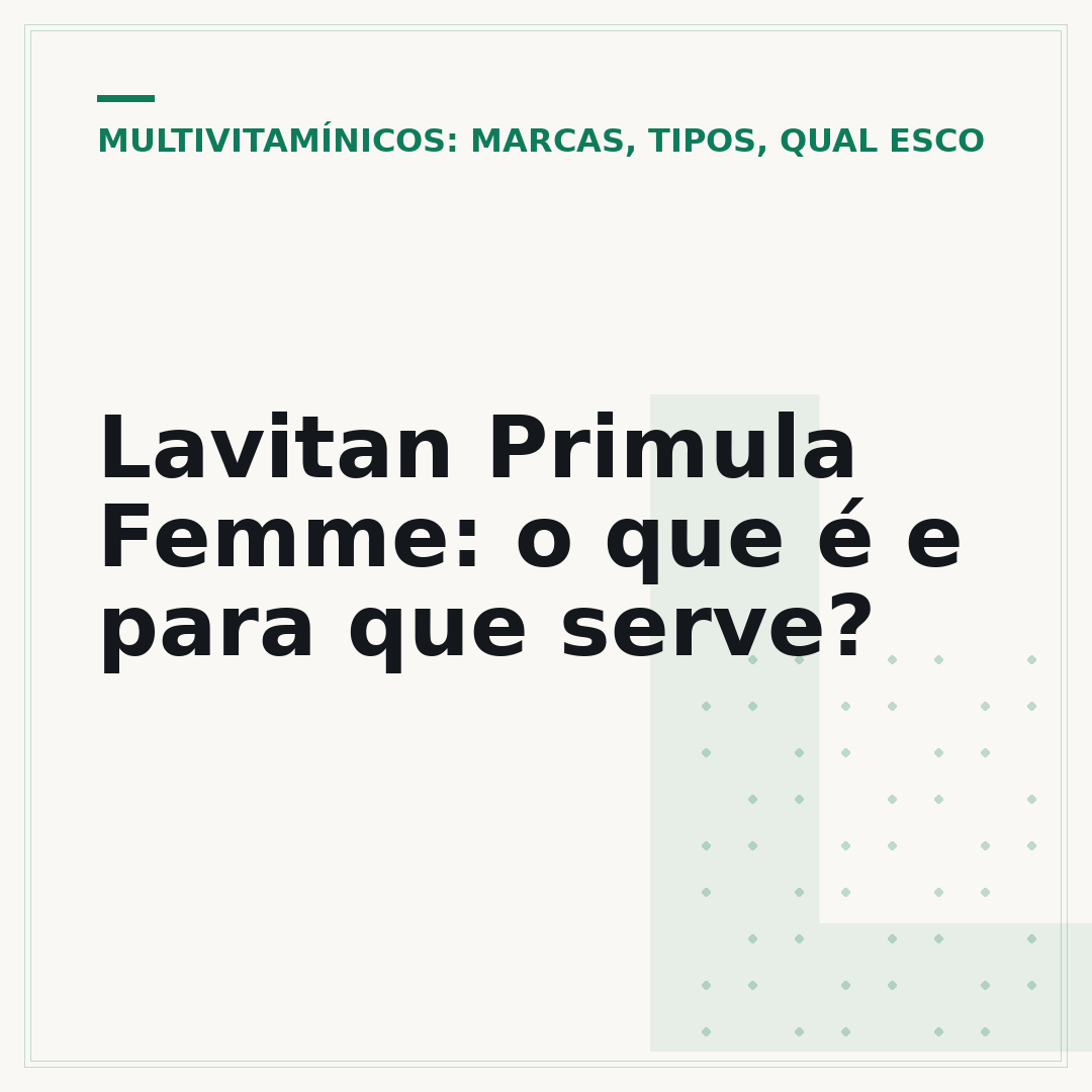 Lavitan Primula Femme: o que é e para que serve?