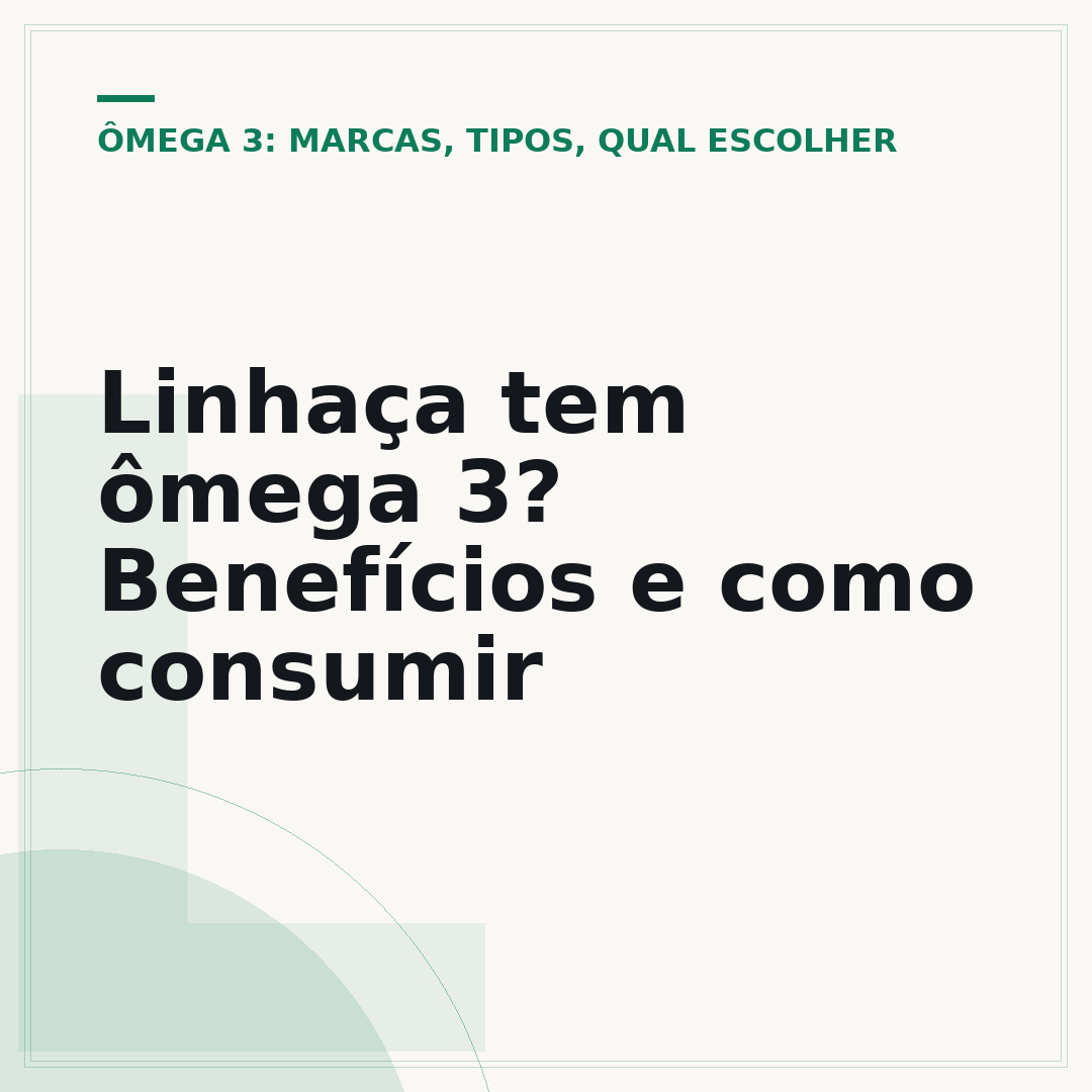 Linhaça tem ômega 3? Benefícios e como consumir