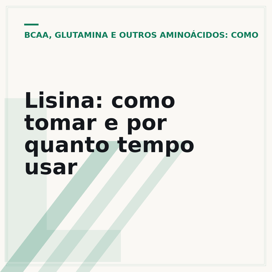 Lisina: como tomar e por quanto tempo usar